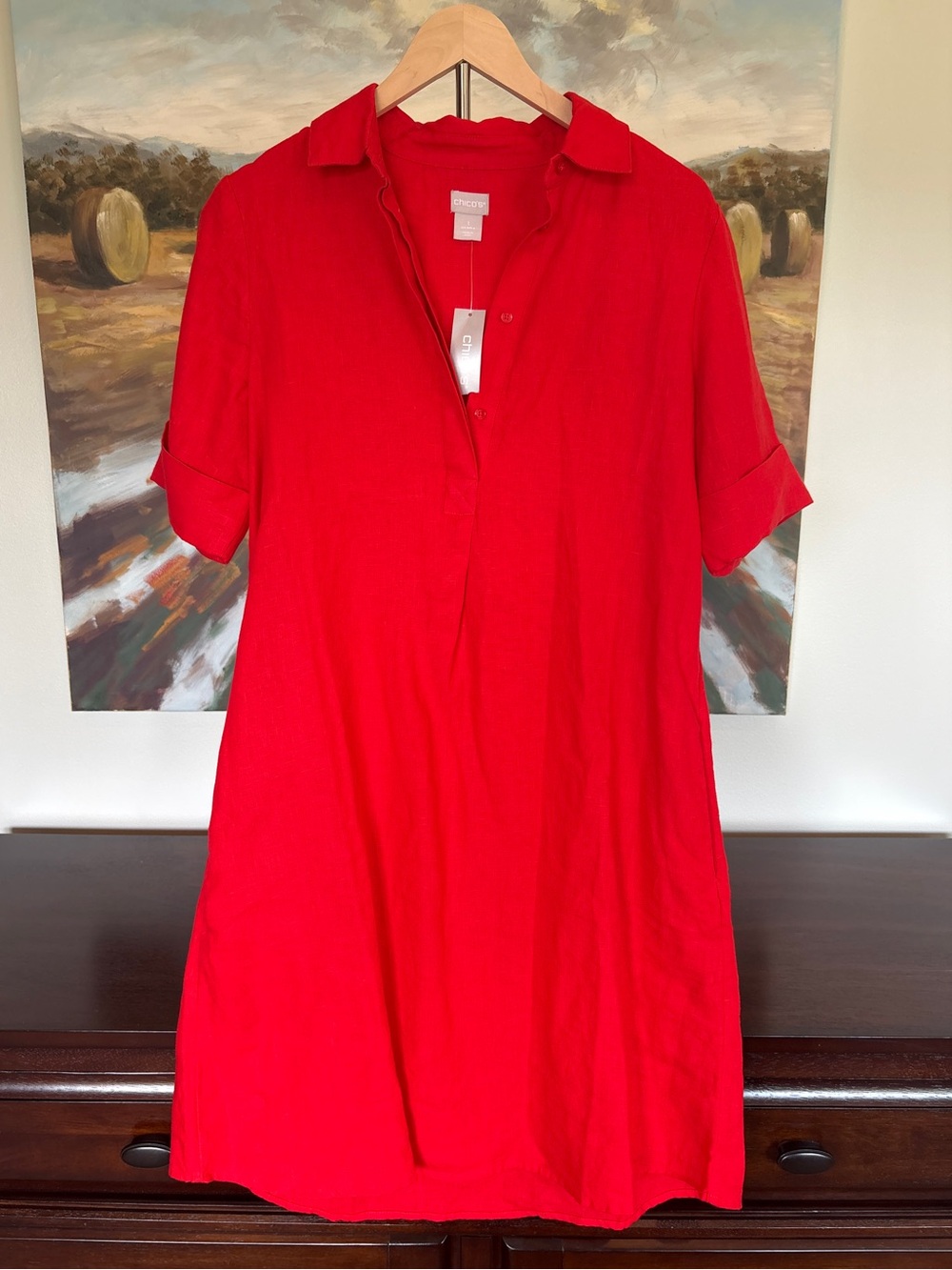 NWT Chico’s Pullover Dress, sz 8 (Chico’s sz 1) - Picture 2 of 8